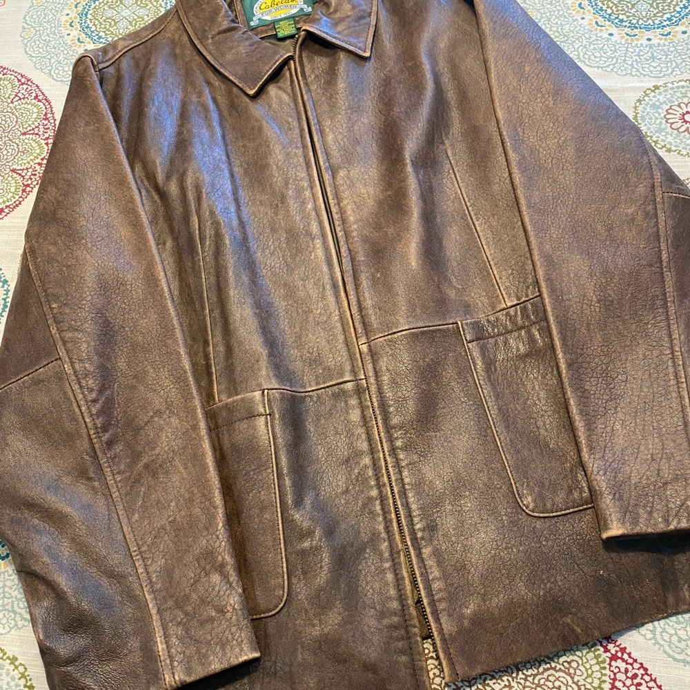 Vintage Brown Leather Jacket